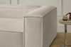 KAWOLA Sofa CARMO Ecksofa Stoff weiß mit Hocker Recamiere links 68 x 191 x 306 cm Bild 2