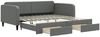 vidaXL Tagesbett Ausziehbar mit Schubladen Dunkelgrau 100x200 cm Stoff 3196858 Bild 2