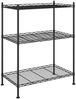 vidaXL Lagerregal mit 3 Böden 60x35x76 cm Schwarz 150 kg 324620 Bild 2