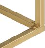 vidaXL Konsolentisch Schwarz und Golden 90x30x75 cm Mango Massivholz 286518 Bild 5