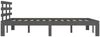 Massivholzbett Grau 150x200 cm 5FT King Size [814761] Bild 5