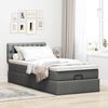 vidaXL Ottomane Bett mit Matratze & LEDs Dunkelgrau 80x200 cm Stoff 3312347 Bild 4