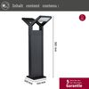 Paulmann 94861 LED Pollerleuchte Juntea 2-flammig Anthrazit dimmbar IP44 3000K Bild 5