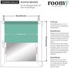Rollo Thermo-Rollo, Roomy, verdunkelnd, Klemmbar, Anschraubbar, freihängend, Klemmbar, Anschraubbar, Klemmfix, ohne Bohren, Verdunkelung, Hitzeschutz, Thermo Bild 3