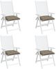 vidaXL Stuhlkissen 4 Stk. Taupe 40x40x7 cm Oxford-Gewebe 361475 Bild 4