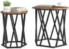 vidaXL Couchtisch 2 pcs Altholz Ingenieure Holz und Stahl 868265 Bild 3