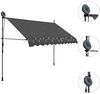 vidaXL Einziehbare Markise Handbetrieben mit LED 300 cm Anthrazit 145866 Bild 3