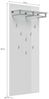 Garderobe 8 Haken & Hutablage 70x160 cm Eiche : Weissmatt / Eiche hell Bild 3