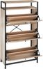 Schuhregal - Industrial Holz hell, Eiche Sonoma, 61 cm Bild 5
