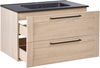 Wandmontierter Waschbeckenunterschrank mit Waschbecken TARIJA Hellbraun Bild 4
