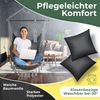 KESSER® Hängesessel mit 2 Kissen, mit Getränkehalter & Bücherfach, bis 150 kg, Anthrazit Bild 4