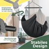 KESSER® Hängesessel mit 2 Kissen, mit Getränkehalter & Bücherfach, bis 150 kg, Anthrazit Bild 3