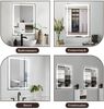 ZMH Beleuchteter Badezimmerspiegel – 50 x 70 cm, LED, Wandmontage, IP44, Touch-Schalter, Uhr, beschlagfrei, verstellbar Bild 5