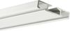 Aluminium Vorhangschiene "Weiß -1/2 Lauf" - 90cm Bild 2