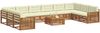 vidaXL Sofagarnituren 11 pcs Natur und Creme Massivholz Akazie 3374245 Bild 3