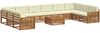 vidaXL Sofagarnituren 11 pcs Natur und Creme Massivholz Akazie 3374245 Bild 2