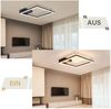 ZMH LED-Deckenleuchte, 12 W, warmweiße Kristalllampe, 3000 K Licht, schwarz, moderne quadratische Metalllampe für Wohnzimmer, Schlafzimmer, Flur, Küche Bild 5