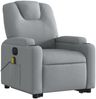 vidaXL Elektrischer Massagesessel mit Aufstehhilfe Hellgrau Stoff 3204404 Bild 4