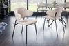 Moderner Stuhl MODA grau greige Bouclé Metallbeine Bild 2