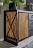 Sideboard 104x80cm 'Montreux' Akazie & Metall schwarz Bild 3