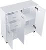 Sideboard Crimla 76x80x28cm Weiß [en. casa] Bild 3
