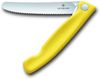 Victorinox Swiss Classic faltbares Gemüsemesser Wellenschliff (11 cm), Gelb Bild 2