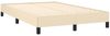 vidaXL Boxspringbett mit Matratze Creme 120x190 cm Stoff 3269749 Bild 4