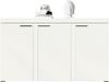 AX LIVING Sideboard Wohnzimmer Spacoro 3T – Stilvolle, Modern in Weiß Bild 3