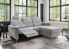 Ecksofa >Ludwigshafen< Motor-funktion, Kopfstütze, Stauraum, silber - 231x113x165 (BxHxT) Bild 5