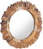 vidaXL Wandspiegel 60 cm Teak Rund 288804 Bild 2