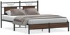 vidaXL Bettgestell ohne Matratze Braun Eiche 140x190 cm Holzwerkstoff 4106998 Bild 2