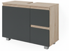 Waschbeckenunterschrank J-Shape Anthrazit 80 x 60.8 cm Vicco Bild 1