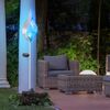 LED Solar-Steckleuchte, silber-blau, Flammen-Optik, H 90 cm Bild 4