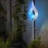 LED Solar-Steckleuchte, silber-blau, Flammen-Optik, H 90 cm Bild 3