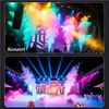 oyajia LED Discolicht DJ Discolicht Partylicht, Discolicht Nebelmaschine Mini mit RGB Effekt, RGB, Nebel Maschine mit Fernbedienung UND LED Licht für Halloween DJ Party Bild 3