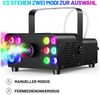 oyajia LED Discolicht DJ Discolicht Partylicht, Discolicht Nebelmaschine Mini mit RGB Effekt, RGB, Nebel Maschine mit Fernbedienung UND LED Licht für Halloween DJ Party Bild 4