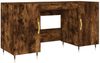 vidaXL Schreibtisch Räuchereiche 140x50x75 cm Holzwerkstoff 829529 Bild 2