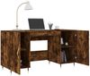 vidaXL Schreibtisch Räuchereiche 140x50x75 cm Holzwerkstoff 829529 Bild 4