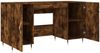 vidaXL Schreibtisch Räuchereiche 140x50x75 cm Holzwerkstoff 829529 Bild 5