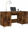 vidaXL Schreibtisch Räuchereiche 140x50x75 cm Holzwerkstoff 829529 Bild 3