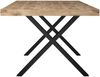 Esstisch Elgin 4 210x80x100 Metall+Holzwerkstoff Schwarz/Viking Oak Bild 3