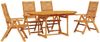 vidaXL Garten Essgruppe 5 pcs Braun Massivholz Akazie 3375718 Bild 2