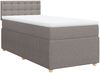 vidaXL Boxspringbett mit Matratze Taupe 90x200 cm Stoff 3289657 Bild 3