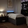 vidaXL Boxspringbett mit Matratze Taupe 90x200 cm Stoff 3289657 Bild 5