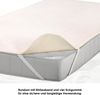 SETEX Molton Matratzenschutz, 140x200 cm, Eckgummis, Matratzenschoner aus 100 % Baumwolle, Basic, Naturfarben Bild 4