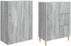vidaXL Schrankset 2 pcs Grau Sonoma 66 x 34,5 x 90 cm Holzwerkstoff 3416580 Bild 3