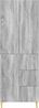 vidaXL Schrankset 2 pcs Grau Sonoma 66 x 34,5 x 90 cm Holzwerkstoff 3416580 Bild 4