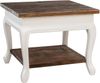 Couchtisch SVEA mit Ablage - 60 x 60 x 50 cm, Holz, Dunkelbraun | Beistelltisch Kleiner Tisch Wohnzimmer Bild 1