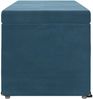 vidaXL Hocker Blau 101 x 41 x 40 cm Samt und Engineering Holz 876794 Bild 5