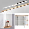 Badezimmer Spiegelschrank mit LED, CAMPOS-56 weiß mit Wotaneiche, B/H/T: ca. 94/71/20 cm Bild 3